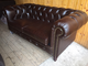 Изящный кожаный диван Chesterfield 2-ка 160 см